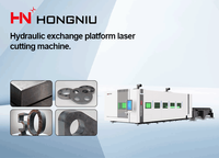 Plateforme d'échange hydraulique entièrement fermée, découpeuse laser CNC à fibre de 40 000 W de qualité industrielle pour l'usine de traitement des métaux