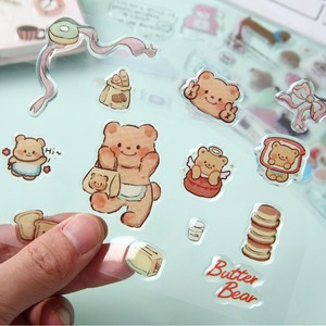 สติกเกอร์การ์ตูนหัวเบ่ย พีวีซี ติดเองได้ กันน้ำ สำหรับเคสโทรศัพท์และของตกแต่ง - Product Image 1