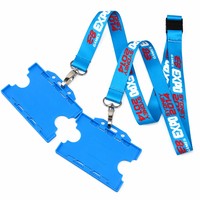 Lanières personnalisées en sublimation en gros, sans MOQ, livraison rapide, porte-badge personnalisé, sangles de cou