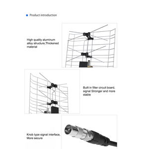 Antenne TV UHF Yagi à gain élevé, pliable, extérieure, HD, longue portée, fréquence 470-862 MHz, grande antenne TV pour HDTV - Product Image 3