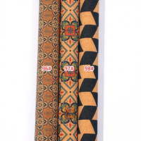 Tissu textile en cuir synthétique imprimé de fleurs naturelles, écologique, en liège de bois, pour papier peint, sacs à main, chaussures, décoration