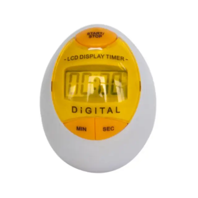 Temporizador digital de contagem regressiva, venda quente, forma de ovo, colorido, mini led, temporizador de contagem regressiva, para cozinha, casa