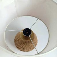 Tissé chanvre corde lampe de Table rotin chevet liseuse bohème osier pour salon chambre