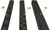 Bâtons de hockey sur glace en fibre de carbone 100% haute résistance, légers, ergonomiques, avec une prise facile et fluide, excellent contrôle, pour la compétition