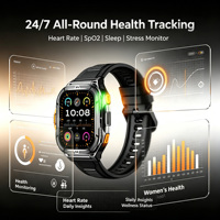 Reloj Inteligente en Oferta con GPS para Aventuras al Aire Libre, Pantalla AMOLED de 1.96 Pulgadas, Resistente al Agua 5 ATM, Monitor de Salud para Senderismo y Camping