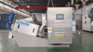 Pompe de déshydratation des boues MBR à usage domestique, presse à vis, filtration, capacité 1000L/H, 3kW, 380V, acier inoxydable 304, garantie 1 an - Product Image 5