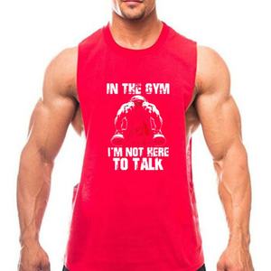 Débardeur de sport pour homme personnalisé avec logo OEM, en coton tricoté et élasthanne, séchage rapide, respirant, décontracté, été - Product Image 3