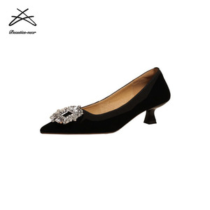 New Spring Autumn Female <strong>Low</strong> <strong>Heels</strong> Women Business Official Shallow Slip on <strong>Stilettos</strong> Outside Office Ladies Dress Pumps Shoes - Product Image 6