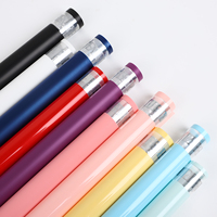 Emballage de bouquet en cellophane uni avec lettrage pour la Saint-Valentin, papier d'emballage pour fleurs imperméable en plastique, papier cadeau, fournitures pour fleuristes