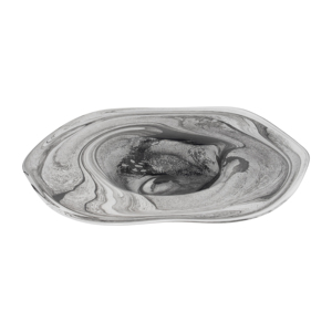 Vassoio in vetro con design a spirale marmorizzato per gioielli, bigiotteria e decorazioni per il bagno - Product Image 4