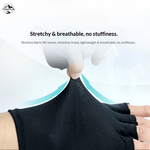 Guantes de Carreras Transpirables Antideslizantes de Poliéster con Pantalla Táctil para Hombre y Mujer, para Ciclismo, Gimnasio y Fitness de Verano, Marca TEMPUS - Product Image 2