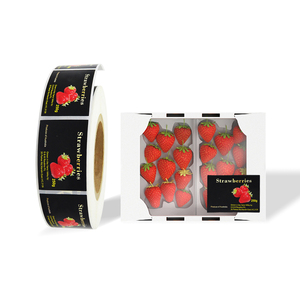 Sản Xuất Tùy Chỉnh Trái Cây Đóng Gói Hộp Dán Logo In Ấn Vinyl Bao Bì Sticker Giấy Sticker Thực Phẩm Đóng Hộp Nhãn Cuộn - Product Image 2