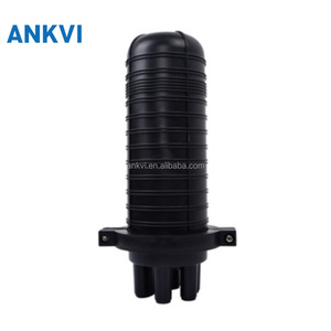 กล่องต่อสายไฟเบอร์ออปติก 96 คอร์ 1 เข้า 4 ออก IP68 แบบโดมแนวตั้ง XRT-MS-006 กล่องเชื่อมสายเคเบิลใยแก้วนำแสง PP ABS แบบหดด้วยความร้อน - Product Image 4