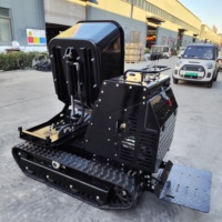 Fabriqué en Chine Rotation de construction de ferme petit mini dumper sur chenilles buggy de boue dumper en béton piste de benne