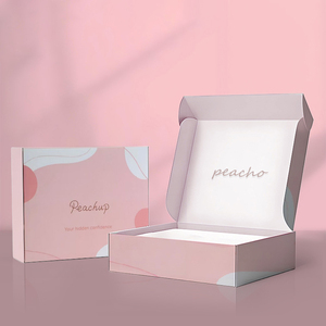 Caja de <span class=keywords><strong>Regalo</strong></span> Rosa con Logotipo Impreso Personalizado, Caja de Envío, Caja de Paquetería, Caja de Correo Corrugada Impresa, Embalaje de Envío - Product Image 1