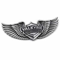 Plaque de marque en métal aluminium gravée pour accessoires de mode, personnalisable avec fixation à griffes, finition de surface sur mesure