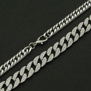 Collar de cadena cubana para hombre, accesorios de acero inoxidable para hombre y mujer, cadena para el cuello Tanjing - Product Image 3