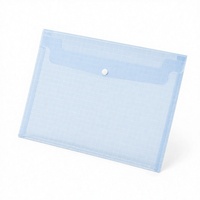 Pochette de documents en PP dépoli personnalisée, classeur à grille imprimée, porte-documents en plastique à bouton-pression pour bureaux et écoles, fournisseur en gros OEM ODM
