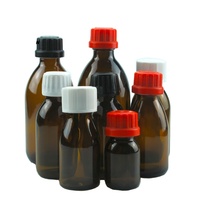 30ml ~ 500ml ambre sirop récipient en verre sirop contre la toux bouteille en verre liquide de médecine orale bouteille avec bouchon à l'épreuve des enfants