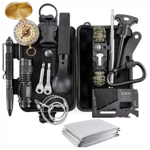 Kit de survie en plein air, lame de 15 cm, ensemble d'outils multifonctions compacts pour les aventures en pleine nature, les voyages, les situations d'urgence en voiture - Product Image 5
