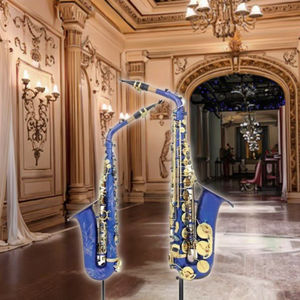 <span class=keywords><strong>OEM</strong></span>高品质ブルーボディラッカーキーアルトサックス - Product Image 3