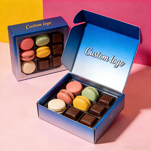 Emballage en papier pour desserts, chocolat, biscuits, beignets, cupcakes, boîte combinée, design multi-compartiments, boîte d'emballage pour boulangerie - Product Image 2