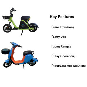 سكوتر يعمل بالهيدروجين بقوة 350 واط مزود بمجموعة خلايا وقود الهيدروجين - Product Image 1