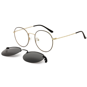 Vente chaude Optique Carré <span class=keywords><strong>Lunettes</strong></span> De Soleil Forme Ronde Magnétique Clip-On <span class=keywords><strong>Lunettes</strong></span> De Soleil <span class=keywords><strong>Lunettes</strong></span> Cadres - Product Image 2