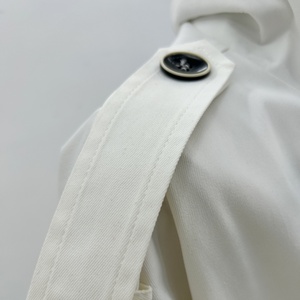 <span class=keywords><strong>Trench</strong></span> Coat Lungo Fresco ed Elegante a Contrasto di Colore per <span class=keywords><strong>Donna</strong></span>, Giacca con Colletto a Risvolto e Laccio Frontale, Colori e Taglie Personalizzabili - Product Image 4
