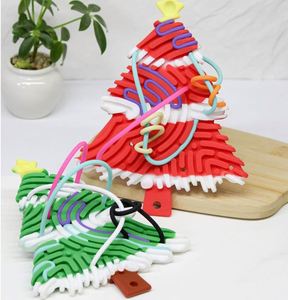 Nouveau Panneau Sensoriel Spatial Anti-Stress Arbre de Noël en Stock du Fabricant, Jouet Éducatif pour Enfants, Puzzle Torsion - Product Image 1