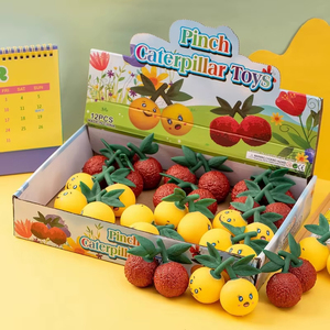 Bayberry Loquat Squishy <b>Toy</b> Realistic Fruit Stress Relief Rubber Squeeze Fidget for Office <b>Desk</b> Kids Adults - Product Image 1