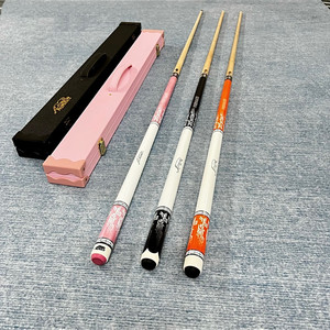 PREOAIDR Taco de billar de madera de arce de 2 piezas con funda pintada y unión de latón, palo de billar duradero para juegos de snooker - Product Image 2