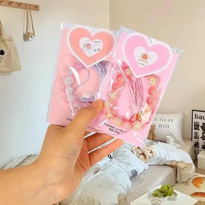 Pulseras para niños, coloridas, con cuentas, estilo coreano, imitación de perlas, borlas de dibujos animados, joyería para niños, regalos para estudiantes - Product Image 5