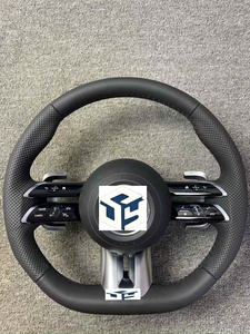 Volante de Fibra de Carbono Semiperforado Personalizado para <span class=keywords><strong>Mercedes</strong></span>-Benz W204 W205 W166 W212 W220 W221 W222 C117 C43 C63 AMG - Product Image 5
