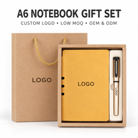 Ensemble cadeau carnet et stylo A5 B5 A6 avec boîte cadeau et sac de transport, logo personnalisé pour les réunions de bureau, les remises de diplômes, les cadeaux d'appréciation pour les enseignants