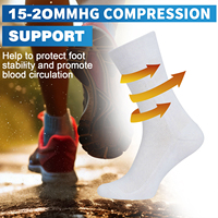 Chaussettes personnalisées très vendues en coton et polyester pour femmes, chaussettes unies noires et blanches, toutes occasions, pour hommes et femmes