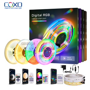 Thông minh COB <span class=keywords><strong>LED</strong></span> <span class=keywords><strong>Strip</strong></span> Bộ dụng cụ ánh sáng với app từ xa tuya 5 m 5 mét <span class=keywords><strong>RGB</strong></span> rgbic địa chỉ CCT kỹ thuật số điều khiển màu <span class=keywords><strong>LED</strong></span> <span class=keywords><strong>Strip</strong></span> Bộ dụng cụ - Product Image 1