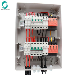 WSDB-PV4/2 IP65 étanche 4 entrées 2 sorties 4 cordes 16A 1000V DC PV panneau solaire boîte de combinaison pour système de réseau de panneaux solaires - Product Image 3
