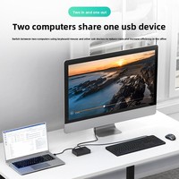 Commutateur USB 3.0 manuel à 2 ports, 2x1, prend en charge le partage de 2 ordinateurs et d'imprimantes sur les accessoires audio/vidéo