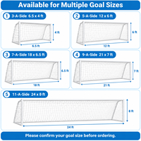 Filet de sécurité 5 mm 5 cm pour enclos, filet de protection pour cricket, football, clôture, maille en nylon, pour extérieur, stade de football, en HDPE/Polyester, tissé coupé