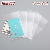 Enveloppes/Pochettes en PVC transparent/givré Hongbo, très vendues, avec emplacement pour carte, pour agenda de format A7 à 6 anneaux