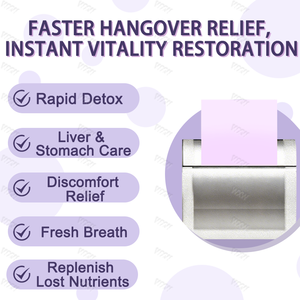 Strip Oral Penyerap <span class=keywords><strong>Hangover</strong></span> Khusus, Suplemen Pereda <span class=keywords><strong>Hangover</strong></span>, Strip Oral Anti <span class=keywords><strong>Hangover</strong></span> Cepat Larut - Product Image 4