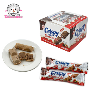 Bâtonnets de gaufrettes croustillantes au chocolat, biscuits fourrés au chocolat, collation sucrée pour enfants, vente en gros ODM, fournisseur d'usine OEM - Product Image 1