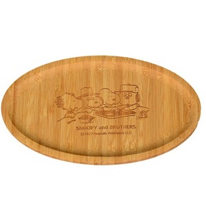 Snoopy And <b>Brothers</b> Bamboo Oval Tray For Fruit Dessert Serving Home Decorative Tray - Product Image 5