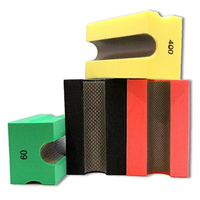 Tampon de polissage à la main en mousse diamantée V20 Edge pour carrelage céramique porcelaine marbre verre granit pierre