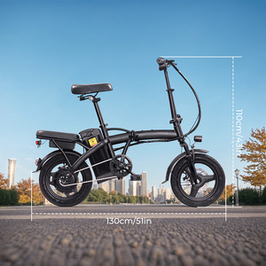 Vélo électrique US en stock, 500W, 14 pouces, <span class=keywords><strong>pliable</strong></span>, moteur arrière sans balais, batterie lithium 48V 500Wh, pour trajets urbains et appartements - Product Image 3