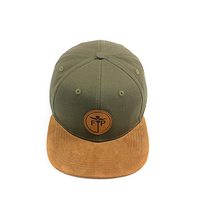 Chapeaux à rabat personnalisés, casquette à rabat de haute qualité pour hommes, casquette à rabat avec Patch en cuir bicolore
