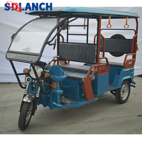 Tricycle électrique à 3 roues certifié EEC Chine, conception de carrosserie ouverte, moteur 60v, fourgon de transport motorisé pour adultes, taxi pour passagers