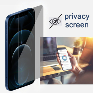 28 °   מגן מסך מזכוכית מחוסמת 9H שקוף HD 2.5D  לאייפון 13/14/15 פרו מקס, כיסוי מלא, נגד ריגול, התקנה קלה - Product Image 2