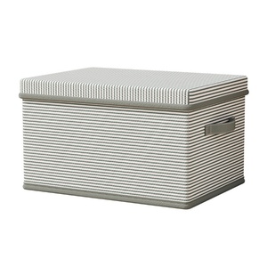 Màu Xanh Sọc Ma Thuật Hộp Giỏ Không Dệt Vải Trên Dưới Bìa Nhà Tổ Chức Quần Áo Đồ Chơi Lưu Trữ Làm PP Hộp Lưu Trữ Thùng - Product Image 5